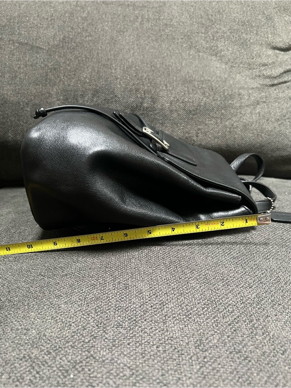 EXCELLENT CONDITION Coach Black Leather DayPack Back pack - Authentic! - Picture 8 of 12